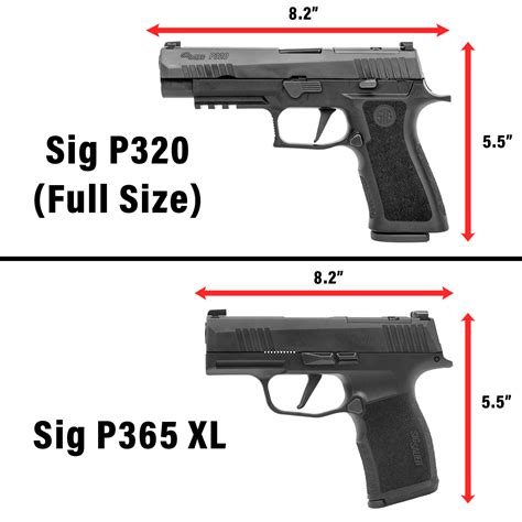 sig 365 size comparison.
